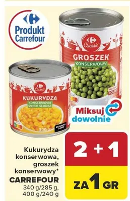 Groszek konserwowy Carrefour Classic promocja w Carrefour Market