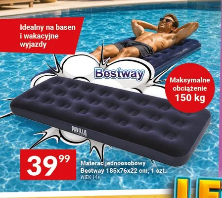 Materac jednoosobowy Bestway promocja w Twój Market