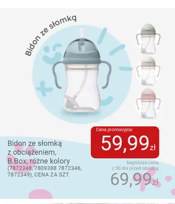 Bidon ze słomką z obciążeniem B.Box promocja w Smyk