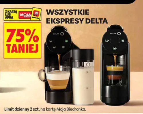 Ekspres do kawy Delta promocja w Biedronka