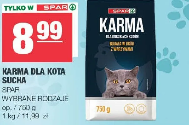 Karma dla Kota Sucha Spar promocja w SPAR