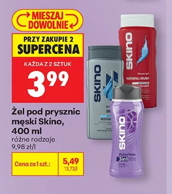 Żel pod prysznic męski Skino Victory Team promocja w Biedronka