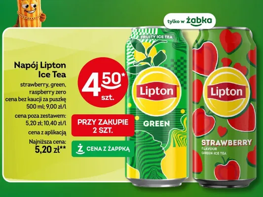 Napój Lipton Ice Tea green promocja w Żabka