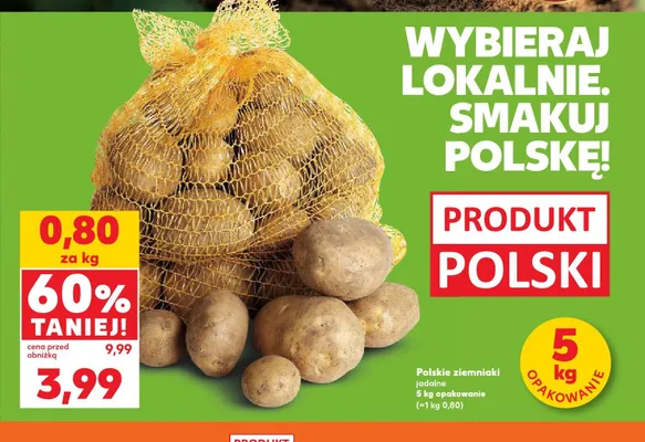 Polskie ziemniaki jadalne promocja w Kaufland