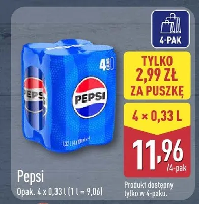 Napój Pepsi promocja w Aldi