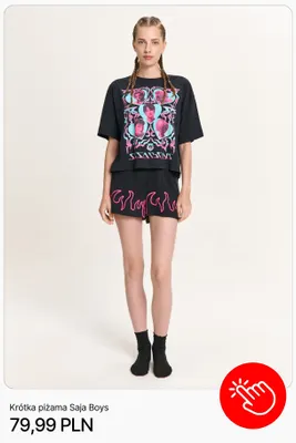 Krótka piżama Saja Boys Cropp promocja w Cropp