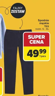 Spodnie męskie promocja w Carrefour