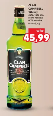 Whisky Clan Campbell promocja w Kaufland