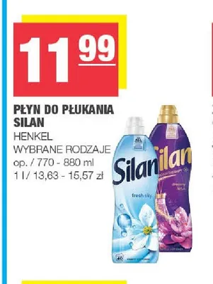 Płyn do płukania tkanin Silan promocja w SPAR