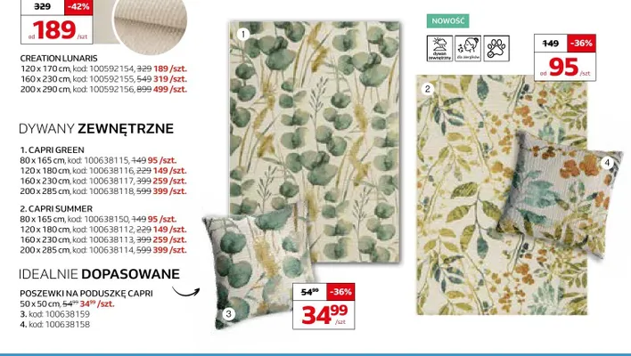 Poszewka na poduszkę Capri Summer 50x50 cm promocja w Komfort