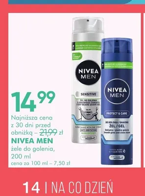 Żel do golenia Nivea Men Protect & Care promocja w Super-Pharm