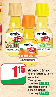 Aromat różne rodzaje promocja w Dino