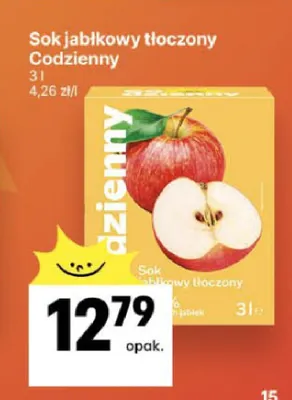 Sok jabłkowy tłoczony Codzienny promocja w Delikatesy Centrum