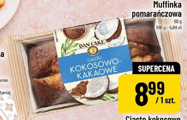 Ciasto kokosowo-kakaowe Dan Cake promocja w POLOmarket
