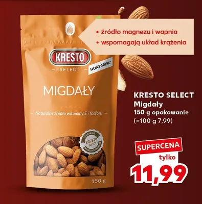 Migdały Kresto Select promocja w Kaufland