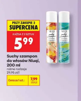 Suchy szampon do włosów Niuqi Juicy Mango promocja w Biedronka