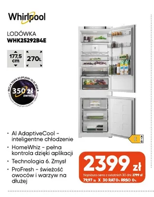 Lodówka Whirlpool WHK25292B4E promocja w Max Elektro