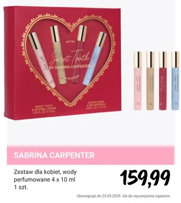 Zestaw dla kobiet wody perfumowane Sabrina Carpenter 4-pak 10ml promocja w Rossmann