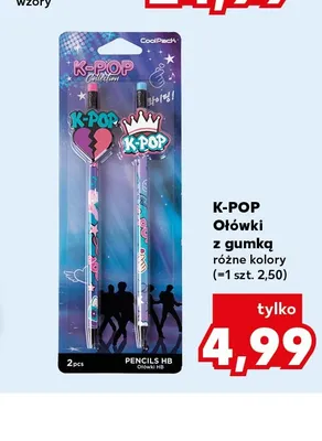 Ołówki z gumką CoolPack K-POP promocja w Kaufland