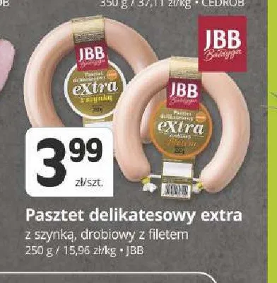 Pasztet delikatesowy extra z szynką JBB Bałdyga promocja w Marketvita