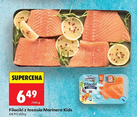 Fileciki z łososia Kids promocja w Biedronka