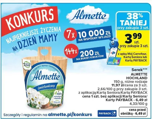 Serek Hochland promocja w Carrefour Market