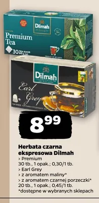 Herbata czarna ekspresowa Dilmah Earl Grey promocja w Netto