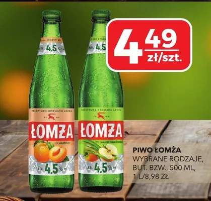 Piwo łomza wybrane rodzaje promocja w Top Market