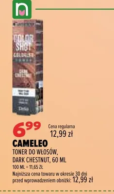 Toner do włosów Dark Chestnut Cameleo promocja w Drogerie Natura