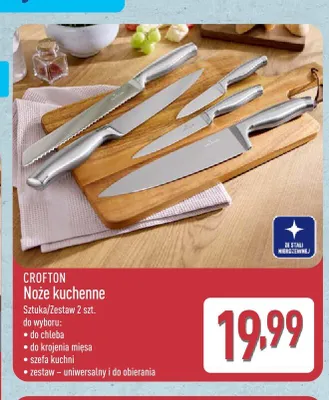 Nóż do krojenia mięsa Crofton promocja w Aldi