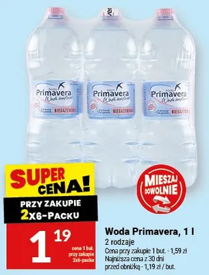 Woda Primavera, 1 l promocja w Twój Market