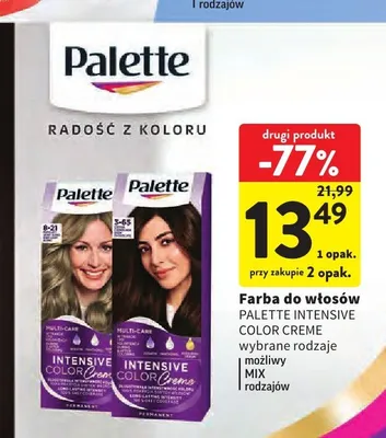 Farba do włosów Palette Intensive Color Creme 8-21 promocja w Intermarche