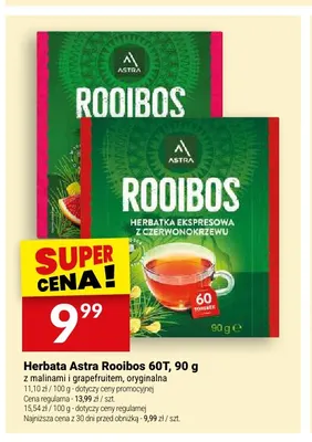 Herbata Astra Rooibos oryginalna promocja w Twój Market