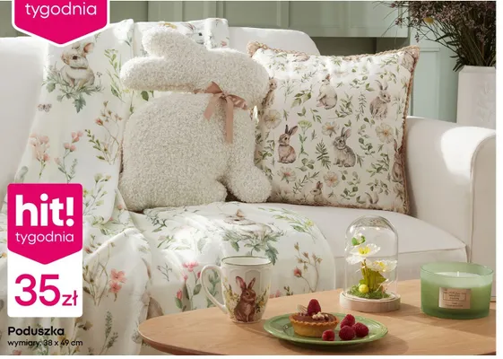 Poduszka 38x39 cm promocja w Pepco