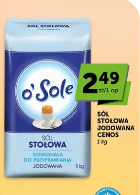 Sól stołowa jodowana CENOS promocja w Euro Sklep