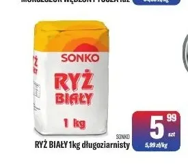 Ryż biały długoziarnisty Sonko promocja w Tomi Markt