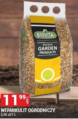 Wermikulit ogrodniczy BIOVITA GARDEN PRODUCTS promocja w Merkury Market