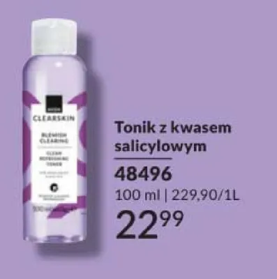 Tonik z kwasem salicylowym Clearskin promocja w AVON