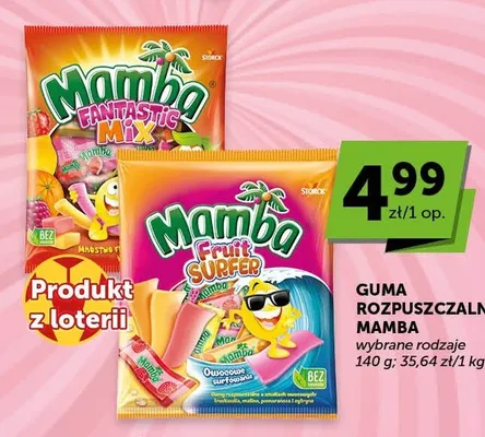 Guma rozpuszczalna Mamba Fruit Surfer promocja w Euro Sklep