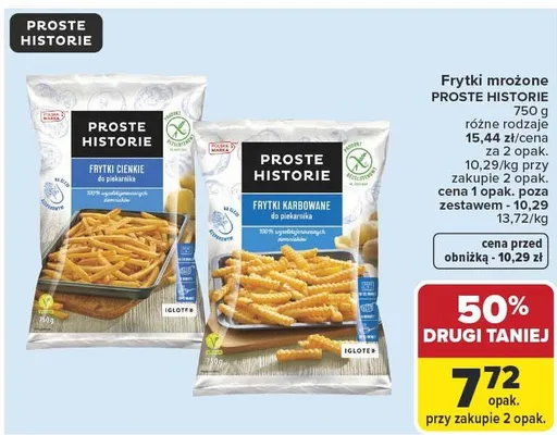 Frytki mrożone promocja w Carrefour Market