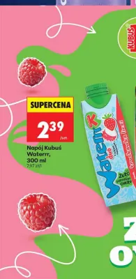 Napój Kubuś Waterrr duo truskawka liezi promocja w Biedronka