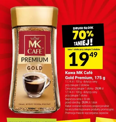 Kawa mielona MK Café Gold Premium promocja w Twój Market