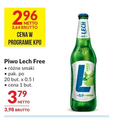 Piwo bezalkoholowe Lech promocja w Makro