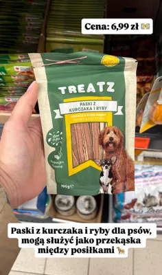 Paski z kurczaka i ryby dla psów promocja w Biedronka