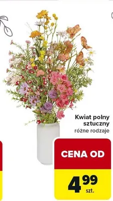 Kwiat polny sztuczny promocja w Carrefour