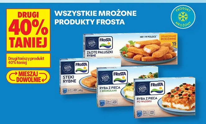 Złote paluszki rybne Frosta promocja w Biedronka