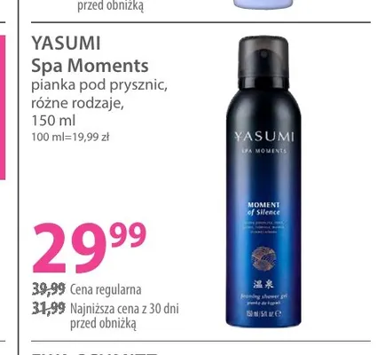 Pianka pod prysznic Spa Moments Yasumi promocja w Hebe