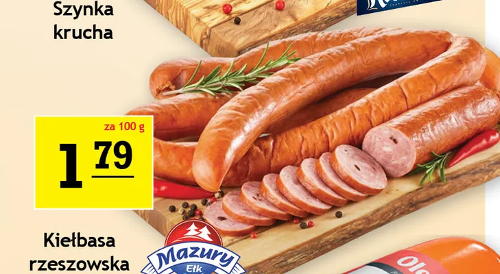 Kiełbasa rzeszowska Mazury Ełk promocja w Gram Market