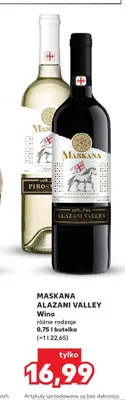 Wino białe półsłodkie Maskana Pirosmani promocja w Kaufland