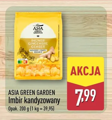 Imbir kandyzowany Asia Green Garden promocja w Aldi